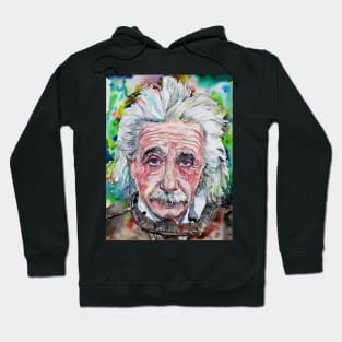 ALBERT EINSTEIN - watercolor portrait .12 Hoodie